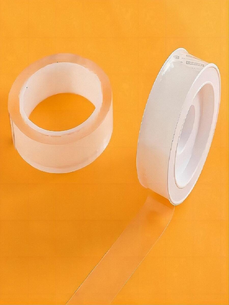 1roll Transparent Strong Waterproof Double-sided Tape - Clear - View 1