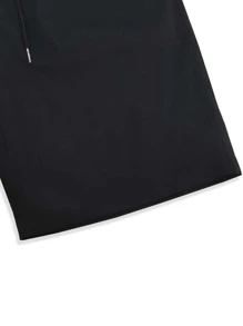 Claim Dot Men Solid Slant Pocket Shorts - Black - View 3