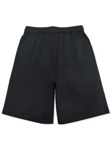 Claim Dot Men Solid Slant Pocket Shorts - Black - View 5