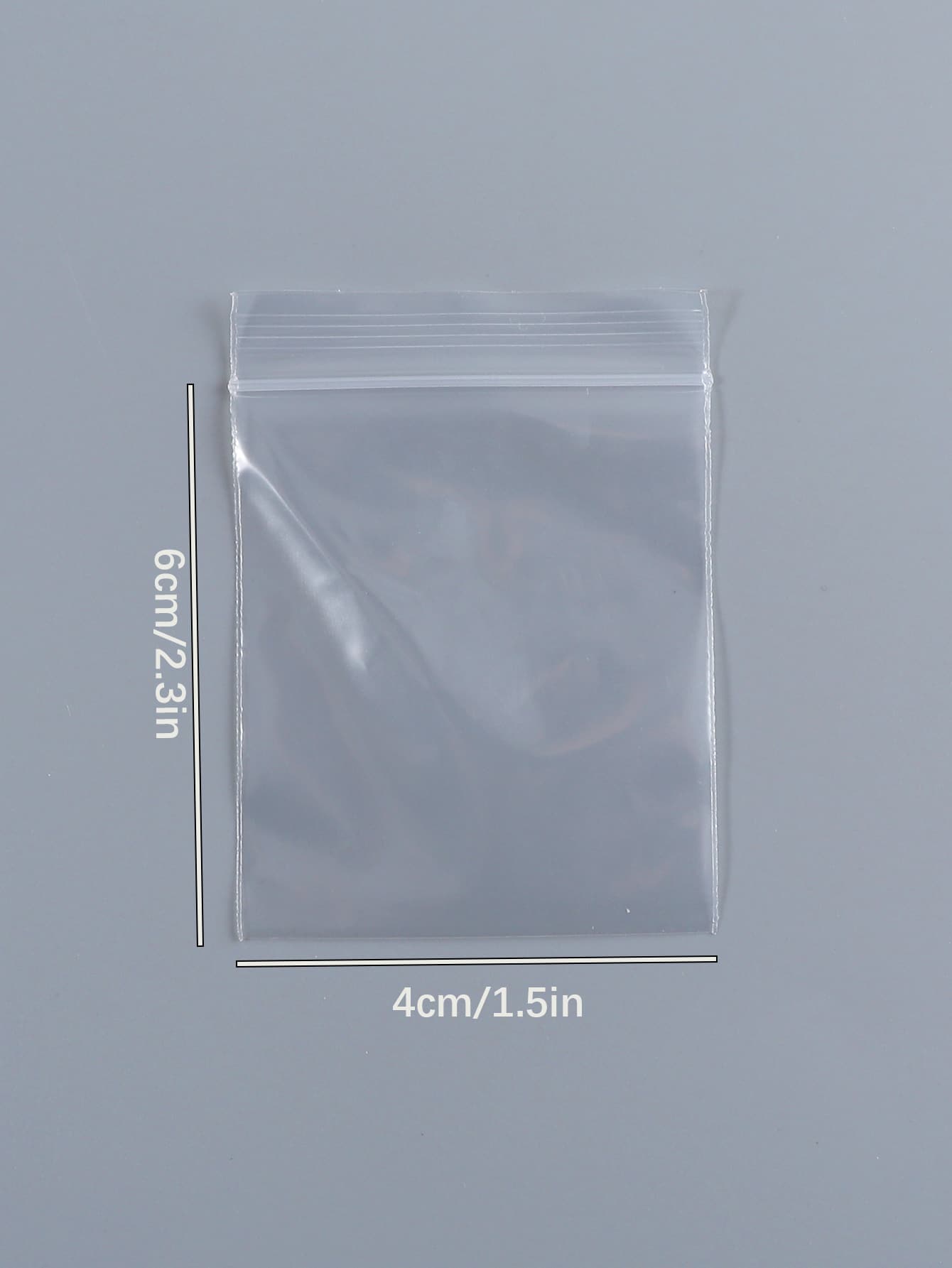 100 件/套 PE 珠宝收纳袋，透明珠宝袋套装，适合居家和返校使用 - 無色 - 查看 3