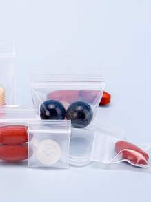 100pcs/Set PE Jewelry Storage Bag, Clear Jewelry Bags Set For Home Back To School