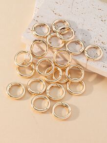 20pcs/set Split Ring DIY Jewelry Accessory - Yellow Gold - View 2
