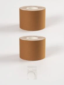Plus 2rolls Adhesive Breast Tape - Brown - View 1