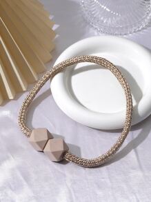 2 cái/bộ Polyester Rèm Tieback, Hình Học Trang Trí Rèm Dây Đeo Tie Cho Rèm - Rượu sâm banh - Xem 2