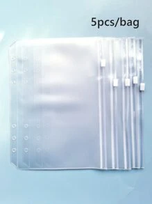 1入組素色極簡風格便攜辦公室和文件袋 - 無色 - 查看 4
