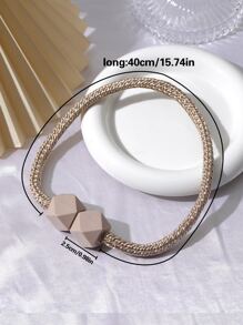 2 cái/bộ Polyester Rèm Tieback, Hình Học Trang Trí Rèm Dây Đeo Tie Cho Rèm - Rượu sâm banh - Xem 5