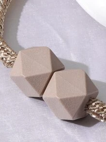 2 cái/bộ Polyester Rèm Tieback, Hình Học Trang Trí Rèm Dây Đeo Tie Cho Rèm - Rượu sâm banh - Xem 6