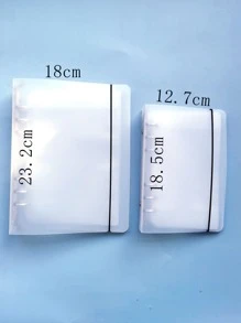 1 pieza Cubierta transparente de hojas sueltas - Multicolor - Ver 3