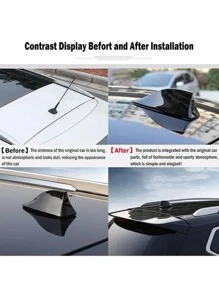 1入組車頂魚翅設計裝飾 - 黑色 - 查看 7