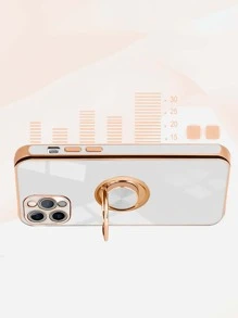 Vỏ điện thoại dây buộc mạ điện - trắng - Xem 2