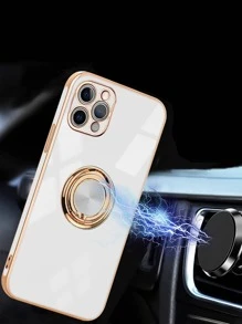 Vỏ điện thoại dây buộc mạ điện - trắng - Xem 4