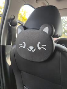 1pc Bear Design Multifunctional Car Food Tray & Cup Holder - Black - View 2