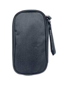 Cartera de viaje Titular de pasaporte familiar Estuche organizador de documentos Accesorios de viaje Bolsa de documentos Tarjetero - Gris Oscuro - Ver 2