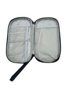 Cartera de viaje Titular de pasaporte familiar Estuche organizador de documentos Accesorios de viaje Bolsa de documentos Tarjetero - Gris Oscuro - Ver 6