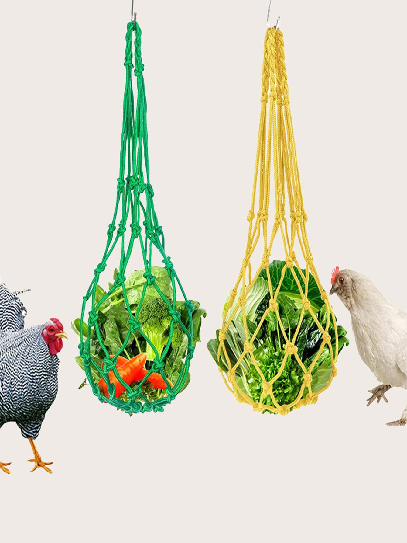1pc Hanging Chicken Feeding Bag - Multicolor - View 1