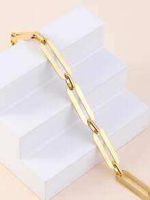 極簡素色手鏈 - 金黃色 - 查看 2