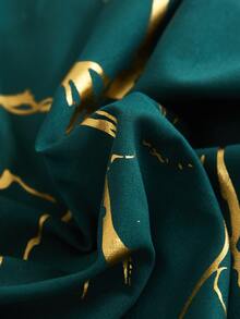 3pcs Metallic Marble Pattern Duvet Cover Set Without Filler, Modern Polyester Bedding Set, For All Season - Multicolor - View 5