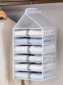 1入組白色懸掛式儲物袋家用極簡滌綸懸掛式儲物袋 - 白色 - 查看 4