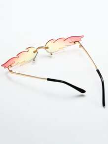 fuego Lentes Gafas de moda sin marco - Multicolor - Ver 3