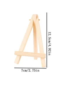 2pcs Mini Wooden Easel - Brown - View 3