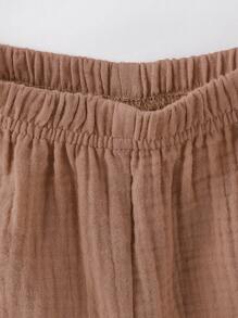 Đứa bé trai Đã vá Túi Áo sơ mi & Quần short Với Áo ba lỗ - Nhiều màu - Xem 7