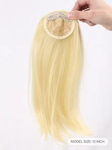 Straight Synthetic Hair Bangs - Gold - View 2