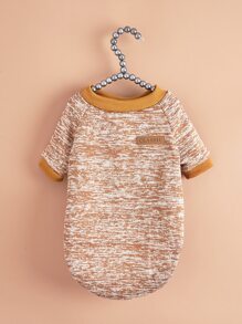 1 Miếng Mềm mại Và Dày Vòng cổ Màu Khaki Thú cưng Mèo Chó Teddy Áo len Đối với - Màu Khaki - Xem 3