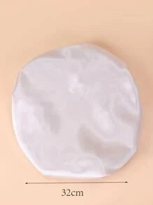 Solid Hair Bonnet Silk Bonnet Satin Bonnet - Light Grey - View 3