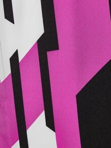 Manfinity Men Geo Print Shirt Without Tee - Multicolor - View 4