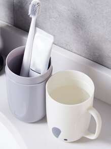 1入組裝PP漱口杯現代大象設計多功能家用浴室杯