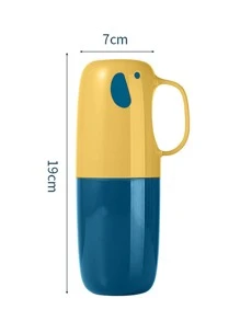 1入組裝PP漱口杯現代大象設計多功能家用浴室杯