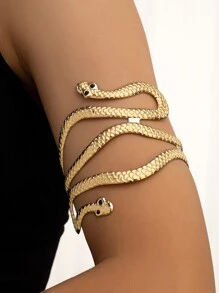 Brazalete con diseño de serpiente - Amarillo Oro - Ver 1