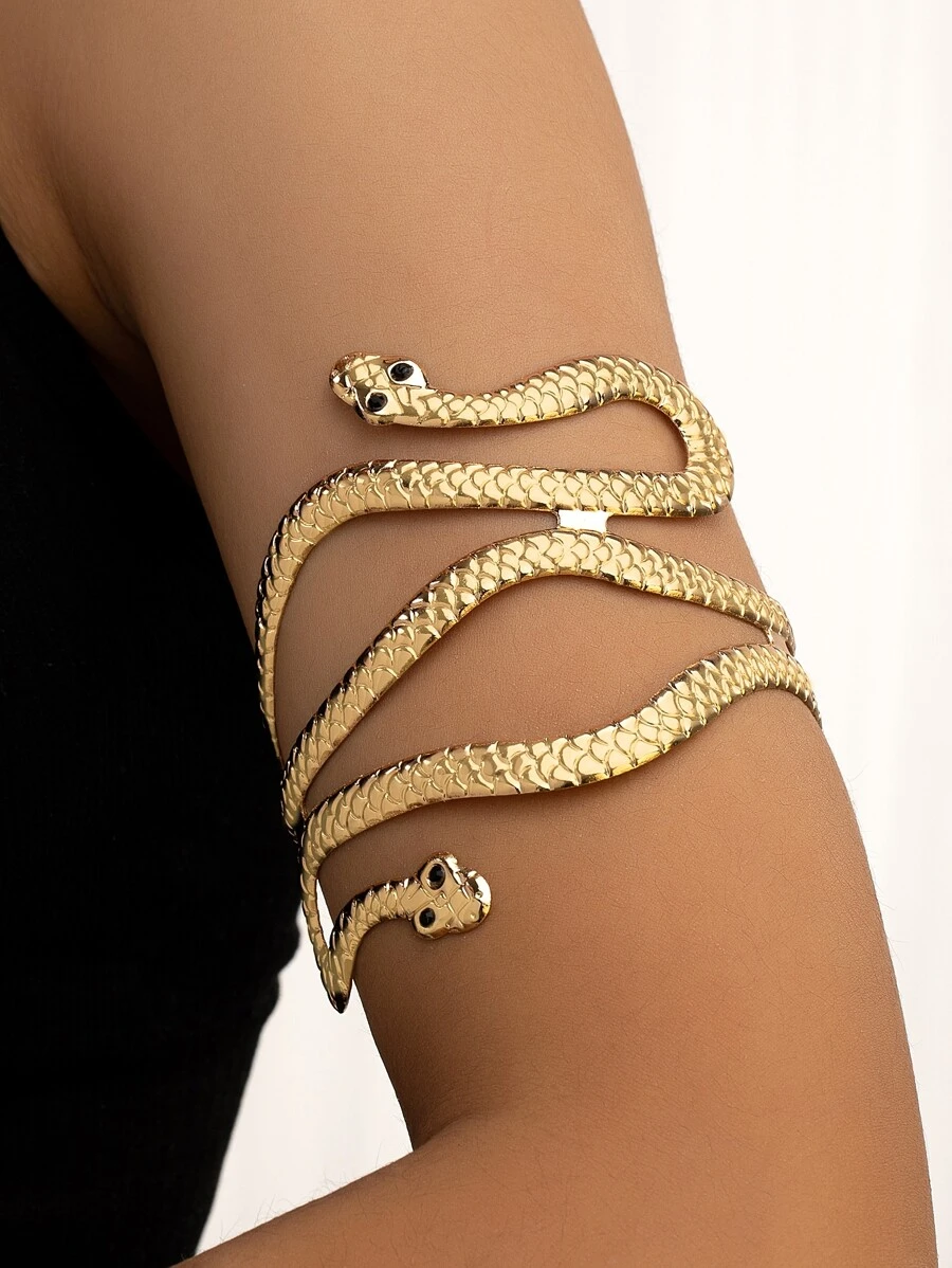 Brazalete con diseño de serpiente - Amarillo Oro - Ver 1