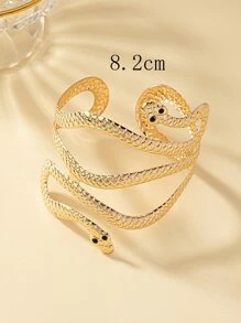 Brazalete con diseño de serpiente - Amarillo Oro - Ver 3