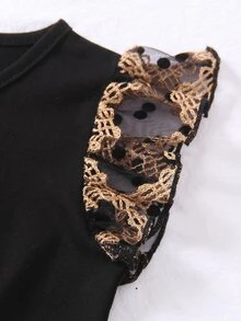 小女童蝴蝶袖T恤