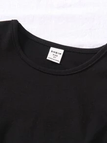 小女童蝴蝶袖T恤