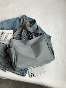 Fashionable High Capacity Women's Tote Bag With Shoulder/ Crossbody/ Handheld Straps, Multiple Pockets For Laptop