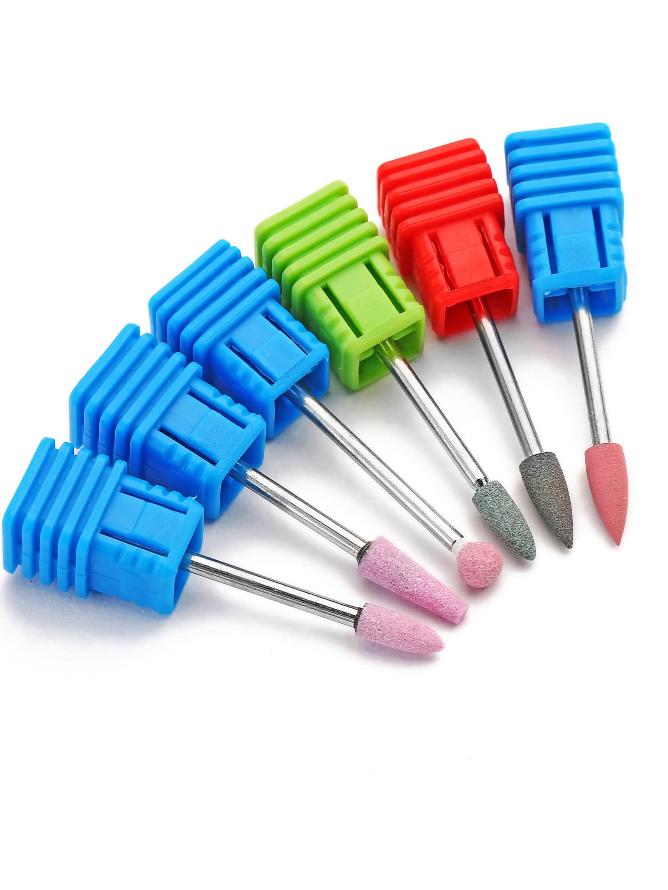 6pcs Nail Polishing Head - Multicolor - View 1