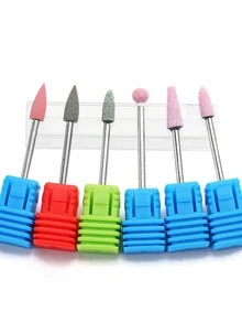 6pcs Nail Polishing Head - Multicolor - View 2