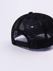 Mũ Trucker họa tiết gấu nam - màu đen - Xem 6