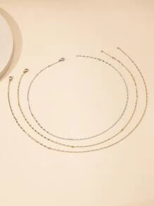 3pcs/set Minimalist Chain Necklace