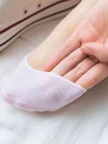 3 đôi vớ vô hình màu ngẫu nhiên - Nhiều màu - Xem 4