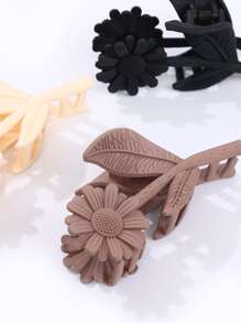 3 piezas Garra de pelo con diseño de flor - Multicolor - Ver 4