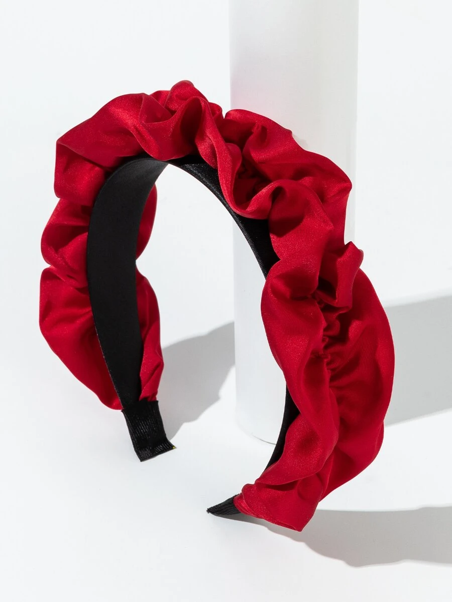 Solid Ruched Headband - Multicolor - View 1