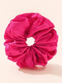 Dây buộc tóc đơn giản, màu hồng, kiểu dáng thường ngày, phụ kiện tóc scrunchies, dây buộc tóc đuôi ngựa, phụ kiện đội đầu, dây chun, phụ kiện làm đẹp tại nhà, phụ kiện tóc, dây chun buộc tóc. - Màu Hồng Tươi - Xem 4