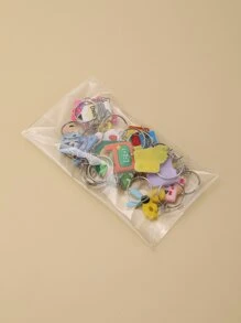 18入組兒童文具鑰匙鍊 - 彩色 - 查看 4