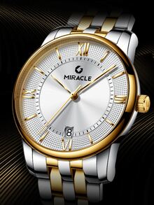 Hombres Reloj mecánico de puntero redondo