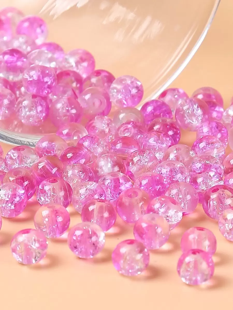 100入組/套6mm釘珠DIY首飾配件 - 玫瑰紅 - 查看 1