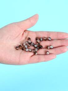 100pcs/set 6mm Bead DIY Jewelry Accessory - Brown - View 2