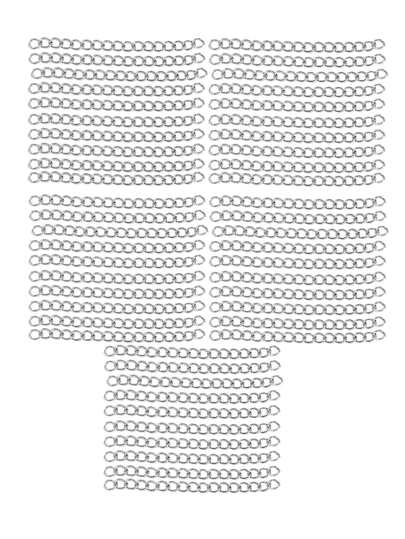 50pcs/set Stainless Steel Chain DIY Jewelry Accessory